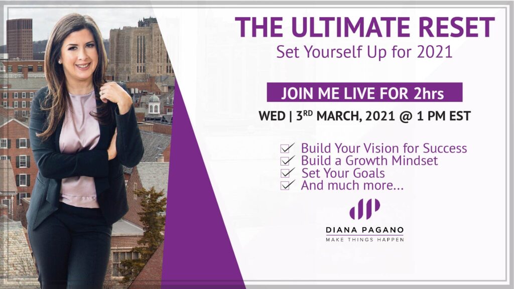 The Ultimate Reset 2021 Live Online Class Diana Pagano